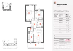 3 pokoje, mieszkanie 62,85 m², piętro 6, oferta nr M306, Nałęczowska - etap III, Lublin, Szerokie, ul. Nałęczowska 67