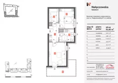 2 pokoje, mieszkanie 43,56 m², parter, oferta nr M312, Nałęczowska - etap III, Lublin, Szerokie, ul. Nałęczowska 67