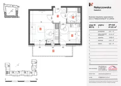 2 pokoje, mieszkanie 41,83 m², piętro 1, oferta nr M314, Nałęczowska - etap III, Lublin, Szerokie, ul. Nałęczowska 67