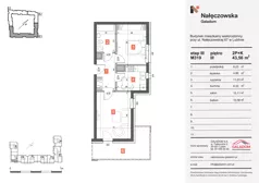 2 pokoje, mieszkanie 43,56 m², piętro 3, oferta nr M319, Nałęczowska - etap III, Lublin, Szerokie, ul. Nałęczowska 67