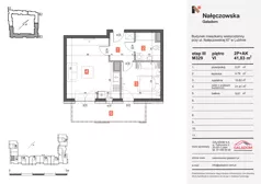 2 pokoje, mieszkanie 41,83 m², piętro 6, oferta nr M329, Nałęczowska - etap III, Lublin, Szerokie, ul. Nałęczowska 67