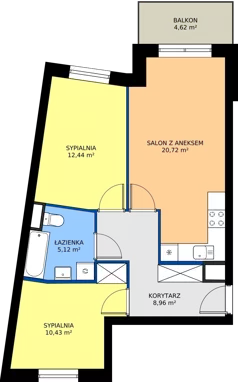 3 pokoje, mieszkanie 57,67 m², piętro 2, oferta nr M16, Mała Dziesiąta, Lublin, Dziesiąta, ul. Wojenna