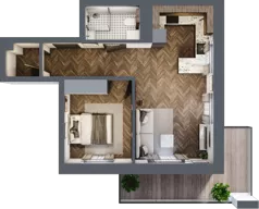 2 pokoje, mieszkanie 43,90 m², parter, oferta nr 2_I/6, KONCERTOWA - Na skraju miasta, Lublin, Czechów Północny, Czechów Północny,  ul. Koncertowa