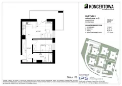 2 pokoje, mieszkanie 39,20 m², parter, oferta nr 2_I/5, KONCERTOWA - Na skraju miasta, Lublin, Czechów Północny, Czechów Północny,  ul. Koncertowa