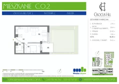 2 pokoje, mieszkanie 46,06 m², piętro 2, oferta nr A.2.5, Crocus Hill, Szczecin, Śródmieście, Śródmieście Północ, ul. Jerzego Janosika 2, 2A, 3, 3A
