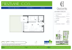 2 pokoje, mieszkanie 46,06 m², piętro 2, oferta nr A.2.5, Crocus Hill, Szczecin, Śródmieście, Śródmieście Północ, ul. Jerzego Janosika 2, 2A, 3, 3A