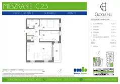 3 pokoje, mieszkanie 70,59 m², piętro 2, oferta nr C.2.3, Crocus Hill, Szczecin, Śródmieście, Śródmieście Północ, ul. Jerzego Janosika 2, 2A, 3, 3A