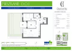 3 pokoje, mieszkanie 65,04 m², piętro 2, oferta nr B.2.9, Crocus Hill, Szczecin, Śródmieście, Śródmieście Północ, ul. Jerzego Janosika 2, 2A, 3, 3A