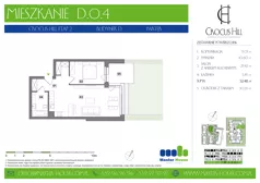 2 pokoje, mieszkanie 52,48 m², parter, oferta nr D.0.4, Crocus Hill, Szczecin, Śródmieście, Śródmieście Północ, ul. Jerzego Janosika 2, 2A, 3, 3A
