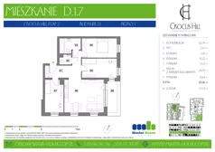 4 pokoje, mieszkanie 83,16 m², piętro 1, oferta nr D.1.7, Crocus Hill, Szczecin, Śródmieście, Śródmieście Północ, ul. Jerzego Janosika 2, 2A, 3, 3A
