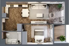 2 pokoje, apartament 44,30 m², piętro 2, oferta nr 18, Kopalniana 1, Katowice, Bogucice, ul. Kopalniana 1