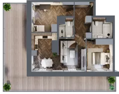 3 pokoje, apartament 59,66 m², piętro 5, oferta nr 41, Kopalniana 1, Katowice, Bogucice, ul. Kopalniana 1