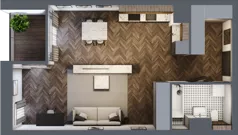 1 pokój, apartament 48,82 m², piętro 1, oferta nr 7, Kopalniana 1, Katowice, Bogucice, ul. Kopalniana 1