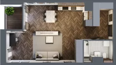 1 pokój, apartament 48,99 m², piętro 3, oferta nr 25, Kopalniana 1, Katowice, Bogucice, ul. Kopalniana 1