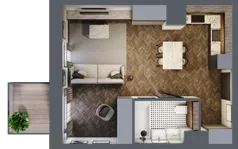 1 pokój, apartament 36,42 m², piętro 6, oferta nr 49, Kopalniana 1, Katowice, Bogucice, ul. Kopalniana 1