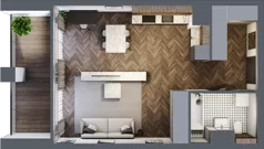 1 pokój, apartament 44,19 m², piętro 2, oferta nr 16, Kopalniana 1, Katowice, Bogucice, ul. Kopalniana 1