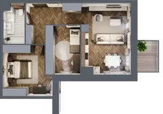 3 pokoje, apartament 60,88 m², piętro 4, oferta nr 39, Kopalniana 1, Katowice, Bogucice, ul. Kopalniana 1