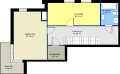 5 pokoi, mieszkanie 118,86 m², piętro 5, oferta nr 61, Wzgórze Krzemionki, Kraków, Podgórze, ul. Jerozolimska 4