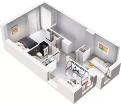 Dom 66,13 m², oferta nr K7.1, Hej! Baniocha Domy, Baniocha, wjazd od ul. Spokojnej