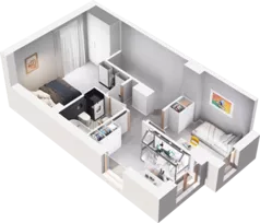 Dom 66,13 m², oferta nr H1.1, Hej! Baniocha Domy, Baniocha, wjazd od ul. Spokojnej