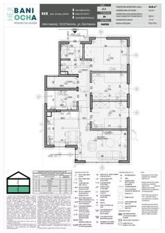 4 pokoje, mieszkanie 61,19 m², parter, oferta nr L1.1, Hej! Baniocha Zadanie L, Baniocha, wjazd od ul. Spokojnej