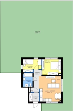 3 pokoje, mieszkanie 54,80 m², parter, oferta nr G6.1, Nove Piaseczno 2 Zadanie G, Chylice-Pólko, ul. Trzeciakowskich