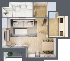 1 pokój, mieszkanie 27,16 m², piętro 2, oferta nr 16, Osiedle Lotnictwa Polskiego 12, Poznań, Ogrody, Ogrody, ul. Lotnictwa Polskiego 12