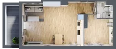 2 pokoje, mieszkanie 51,90 m², piętro 7, oferta nr 100, Osiedle Lotnictwa Polskiego 12, Poznań, Ogrody, Ogrody, ul. Lotnictwa Polskiego 12