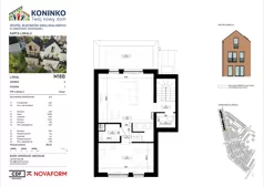 4 pokoje, mieszkanie 85,01 m², piętro 1, oferta nr 18B, Koninko, Koninko, ul. Sceniczna