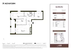 4 pokoje, mieszkanie 75,65 m², piętro 1, oferta nr B2.D.1.8, Svaran, Swarzędz, ul. Wrzesińska