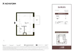 1 pokój, mieszkanie 27,20 m², piętro 3, oferta nr B2.C.3.8, Svaran, Swarzędz, ul. Wrzesińska