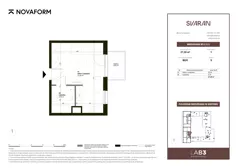 1 pokój, mieszkanie 27,20 m², piętro 5, oferta nr B2.C.5.5, Svaran, Swarzędz, ul. Wrzesińska