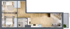 4 pokoje, mieszkanie 95,63 m², piętro 2, oferta nr 2.D.2.1, ul. Zawidowska Dobry Deweloper Milo Wrocław Maślice, Wrocław, Maślice, Fabryczna, ul. Zawidowska