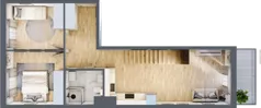 4 pokoje, mieszkanie 96,22 m², piętro 2, oferta nr 2.E.2.1, ul. Zawidowska Dobry Deweloper Milo Wrocław Maślice, Wrocław, Maślice, Fabryczna, ul. Zawidowska