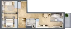 4 pokoje, mieszkanie 92,41 m², piętro 2, oferta nr 1.G.2.1, 2M Apartments Dobry Deweloper Milo Wrocław Maślice , Wrocław, Maślice, Fabryczna, ul. Zawidowska