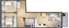 4 pokoje, mieszkanie 95,02 m², piętro 2, oferta nr 1.B.2.1, 2M Apartments Dobry Deweloper Milo Wrocław Maślice, Wrocław, Maślice, Fabryczna, ul. Zawidowska