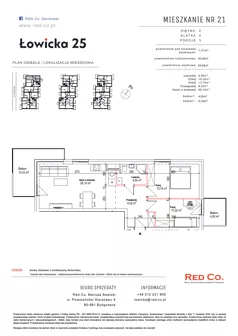 3 pokoje, mieszkanie 62,74 m², piętro 2, oferta nr 21, Łowicka 25, Bydgoszcz, Brdyujście, ul. Łowicka 25