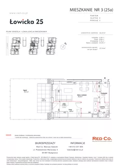 2 pokoje, mieszkanie 41,41 m², piętro 2, oferta nr 21A, Łowicka 25, Bydgoszcz, Brdyujście, ul. Łowicka 25