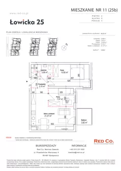 3 pokoje, mieszkanie 49,03 m², piętro 2, oferta nr 11B, Łowicka 25, Bydgoszcz, Brdyujście, ul. Łowicka 25