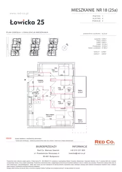 4 pokoje, mieszkanie 73,73 m², piętro 1, oferta nr 18A, Łowicka 25, Bydgoszcz, Brdyujście, ul. Łowicka 25