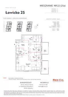 4 pokoje, mieszkanie 73,45 m², piętro 2, oferta nr 22A, Łowicka 25, Bydgoszcz, Brdyujście, ul. Łowicka 25