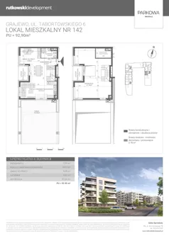 1 pokój, mieszkanie 92,90 m², piętro 5, oferta nr M142, Parkowa Osiedle, Grajewo, ul. mjr. Jana Tabortowskiego 6