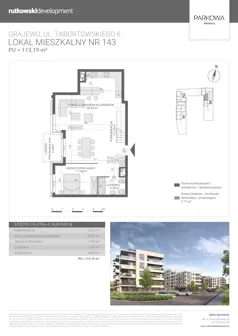 1 pokój, mieszkanie 113,19 m², piętro 5, oferta nr M143, Parkowa Osiedle, Grajewo, ul. mjr. Jana Tabortowskiego 6