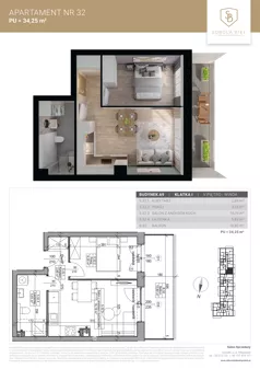 2 pokoje, mieszkanie 34,25 m², piętro 5, oferta nr M32, Sobola Biel - Budynek A9, Suwałki, ul. Aleksandry Piłsudskiej