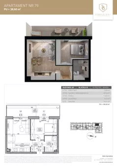 2 pokoje, mieszkanie 38,60 m², piętro 4, oferta nr M79, Sobola Biel - Budynek A9, Suwałki, ul. Aleksandry Piłsudskiej