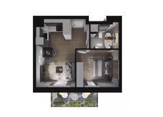 2 pokoje, mieszkanie 33,76 m², piętro 3, oferta nr M37, Osiedle Radosne, Pisz, ul. Słubicka