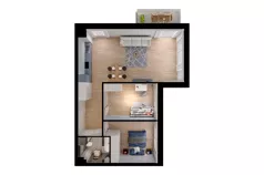3 pokoje, mieszkanie 68,17 m², piętro 1, oferta nr M9, Osiedle Radosne, Pisz, ul. Słubicka