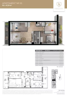 4 pokoje, mieszkanie 67,33 m², piętro 4, oferta nr M50, Sobola Biel - Budynek A9, Suwałki, ul. Aleksandry Piłsudskiej