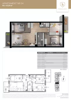 4 pokoje, mieszkanie 67,33 m², piętro 5, oferta nr M54, Sobola Biel - Budynek A9, Suwałki, ul. Aleksandry Piłsudskiej