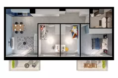 4 pokoje, mieszkanie 77,12 m², piętro 1, oferta nr M10, Osiedle Radosne, Pisz, ul. Słubicka